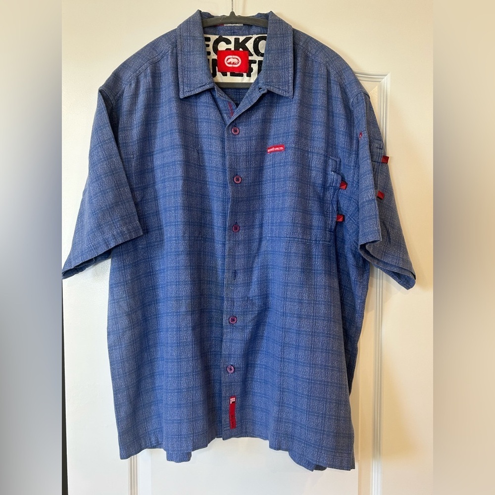 EUC Ecko Men’s Plaid Button Down Shirt